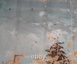 Tableau ancien huile paysage impressionniste signé