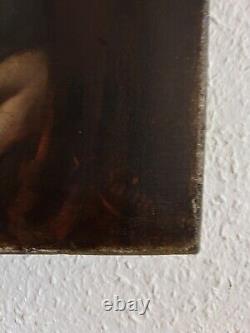 Tableau ancien huile portrait