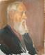 Tableau ancien huile portrait d'homme