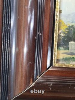 Tableau ancien huile représentant les Alpes prix 36x34,5 cm