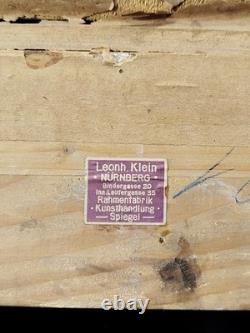 Tableau ancien huile représentant les Alpes prix 36x34,5 cm