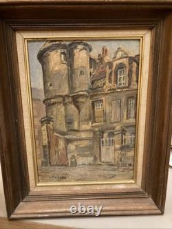 Tableau ancien huile signé bel encadrement