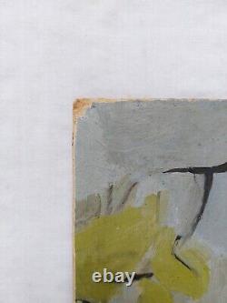 Tableau ancien huile sur carton début XX ème fauve paysage artiste à identifier
