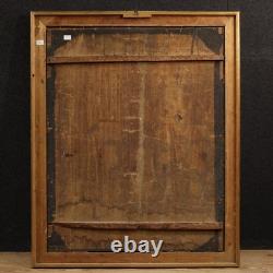 Tableau ancien huile sur panneau martire Saint Etienne 17ème siècle peinture