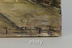 Tableau ancien huile sur toile Paris peinture Etienne Raoul Ronda, painter Paris