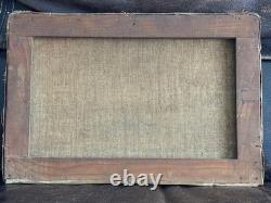 Tableau ancien, huile sur toile, paysage XIXe début XXe siècle, signé