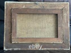 Tableau ancien, huile sur toile, paysage XIXe début XXe siècle, signé Tableau ancien, huile sur toile, paysage XIXe début XXe siècle, signé