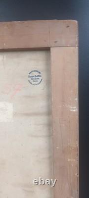 Tableau ancien huile sur toile porteuse d'eau au Châle Rouge portugal