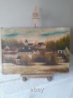 Tableau ancien huile sur toile signé