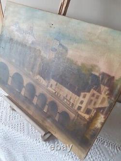 Tableau ancien huile sur toile signé