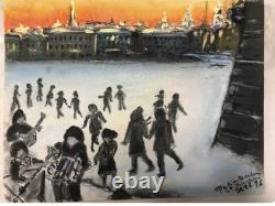 Tableau ancien huile sur toile signé