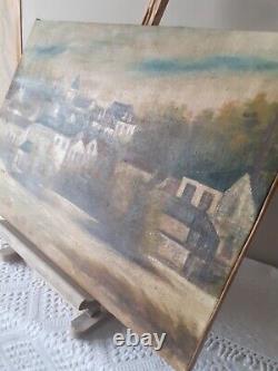 Tableau ancien huile sur toile signé