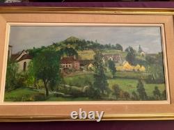 Tableau ancien huile sur toile signé Antcher