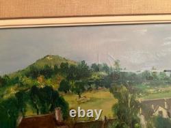 Tableau ancien huile sur toile signé Antcher