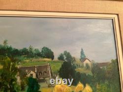 Tableau ancien huile sur toile signé Antcher
