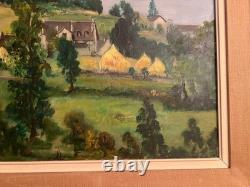 Tableau ancien huile sur toile signé Antcher