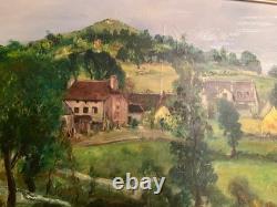 Tableau ancien huile sur toile signé Antcher