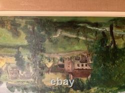 Tableau ancien huile sur toile signé Antcher