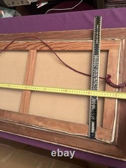 Tableau ancien huile sur toile signé Antcher