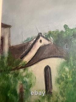 Tableau ancien huile sur toile signé Antcher
