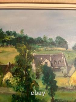 Tableau ancien huile sur toile signé Antcher