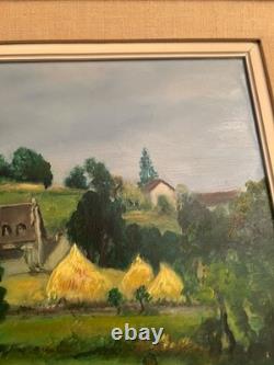 Tableau ancien huile sur toile signé Antcher