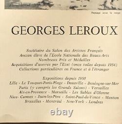 Tableau ancien, huile sur toile, signé Georges Paul Leroux (Xxe siècle)