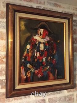 Tableau ancien, huile sur toile, signé Pierre BOSCO, peintre expressionniste