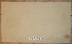 Tableau ancien impressionnisme européen paysage à l'huile