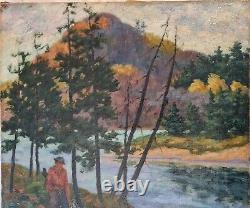 Tableau ancien impressionniste signé Bélanger (1886-1972) huile 51cm x 41cm