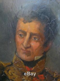 Tableau ancien, maréchal d'empire, Napoléon, peinture ancienne, tableau