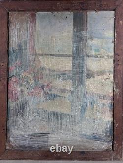 Tableau ancien nature morte intérieur 1900 impressionniste Jeanne DURANTON hsc