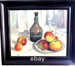 Tableau ancien nature morte signé Hélène Branche. Début XXème siècle