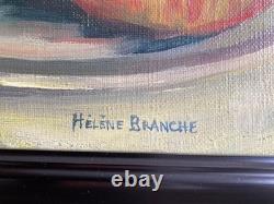 Tableau ancien nature morte signé Hélène Branche. Début XXème siècle