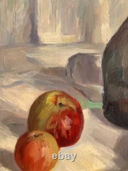 Tableau ancien nature morte signé Hélène Branche. Début XXème siècle