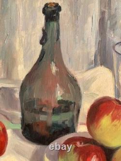 Tableau ancien nature morte signé Hélène Branche. Début XXème siècle