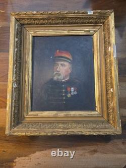 Tableau ancien officier Napoléon Ill