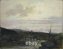 Tableau ancien par Émile Boulard 1852-1927. Paysage