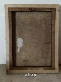 Tableau ancien peinture à l'huile- Epoque 1900 Portrait d'enfant 37 X 45