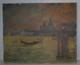 Tableau ancien peinture huile de Venise Pierre Gogois (sign&eacute;)
