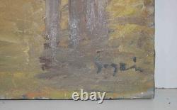Tableau ancien peinture huile de Venise Pierre Gogois (signé)