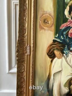 Tableau ancien peinture huile sur toile