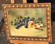 Tableau ancien signé. Nature morte Au Fruits Peinture huile sur toile