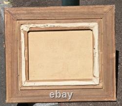 Tableau ancien signé Vieux oliviers. Peinture huile sur toile
