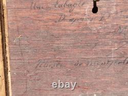 Tableau ancien signée. Scène de Genre. Peinture huile sur panneau de bois. XIX°