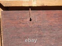 Tableau ancien signée. Scène de Genre. Peinture huile sur panneau de bois. XIX°