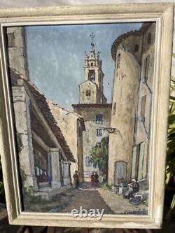 Tableau peinture ancien signé Cristofini