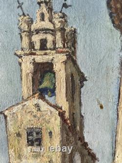 Tableau peinture ancien signé Cristofini