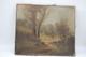 Tableau peinture ancienne 19 siècle XIX gout Barbizon signé Fries, à restaurer