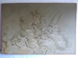 Tableau peinture ancienne 19 siècle ange chérubin putti gout François Boucher